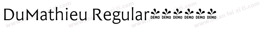 DuMathieu Regular字体转换